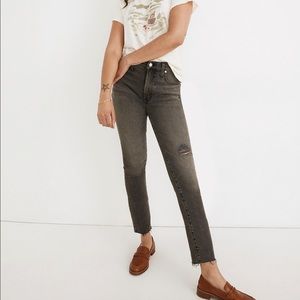 Madewell The Perfect Vintage Jean in Cosner Wash: Knee-Rip Edition size 27